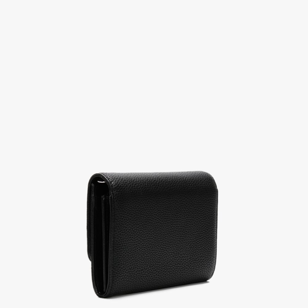 Johanna Black Vegan Cross-Body Wallet