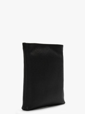 Victoria Black Leather Square Chain Cross-Body Bag