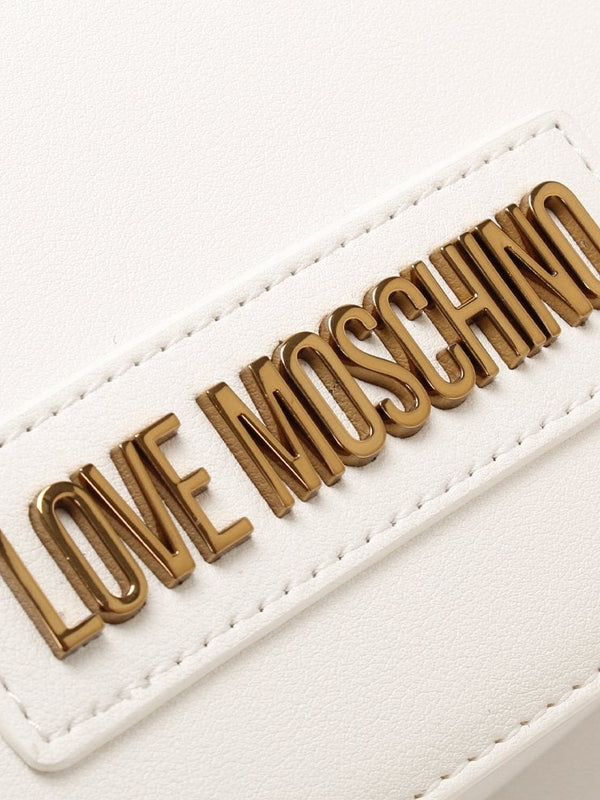 Front Flap White Shoulder Bag