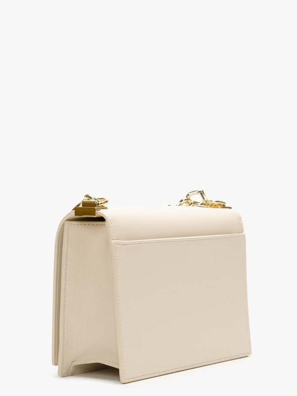 Heart Beige Chain Shoulder Bag
