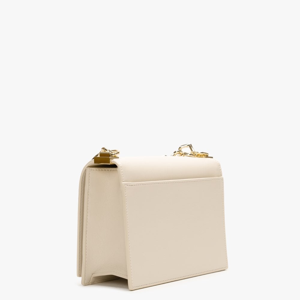 Heart Beige Chain Shoulder Bag