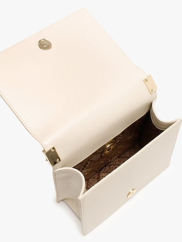 Heart Beige Chain Shoulder Bag