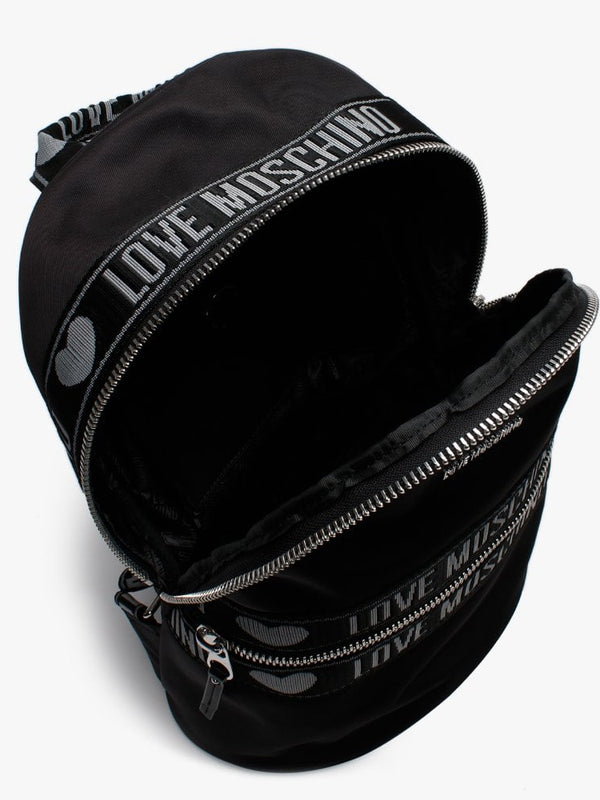 Logo Black Nylon Blackpack