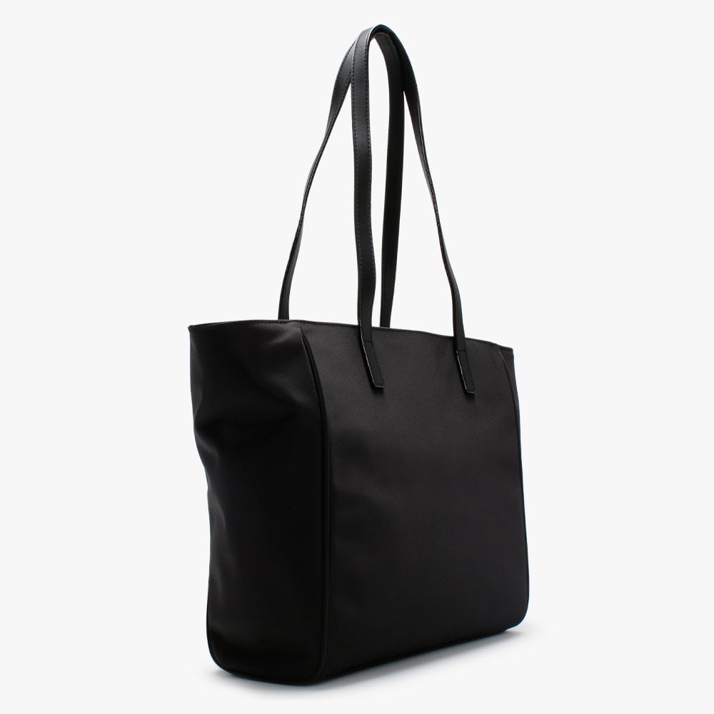 Logo Black Nylon Shopper Bag