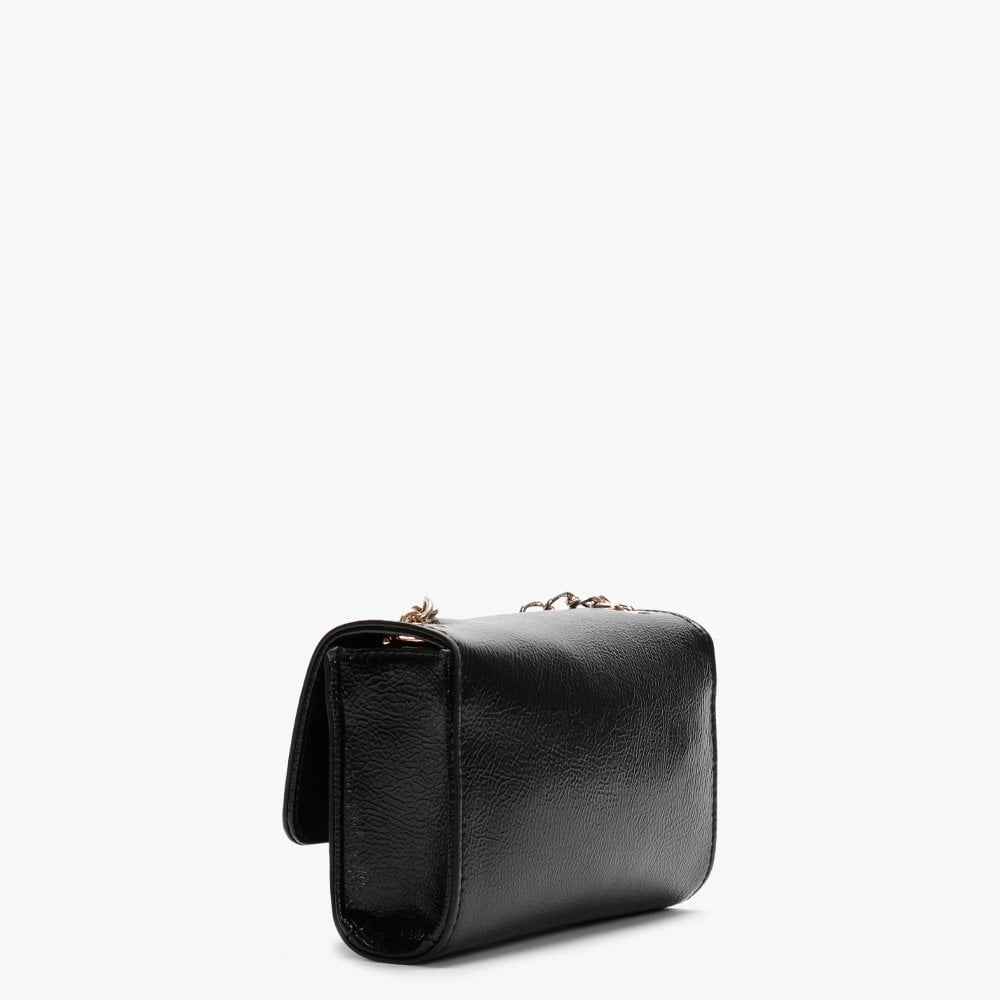 Oboe Black Textured Cross-Body Bag