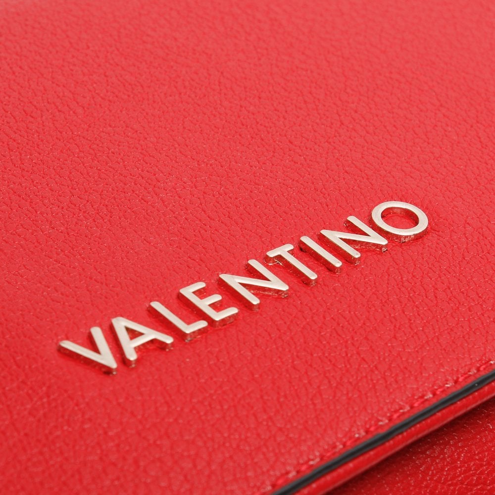 Flauto Pebbled Red Shoulder Bag