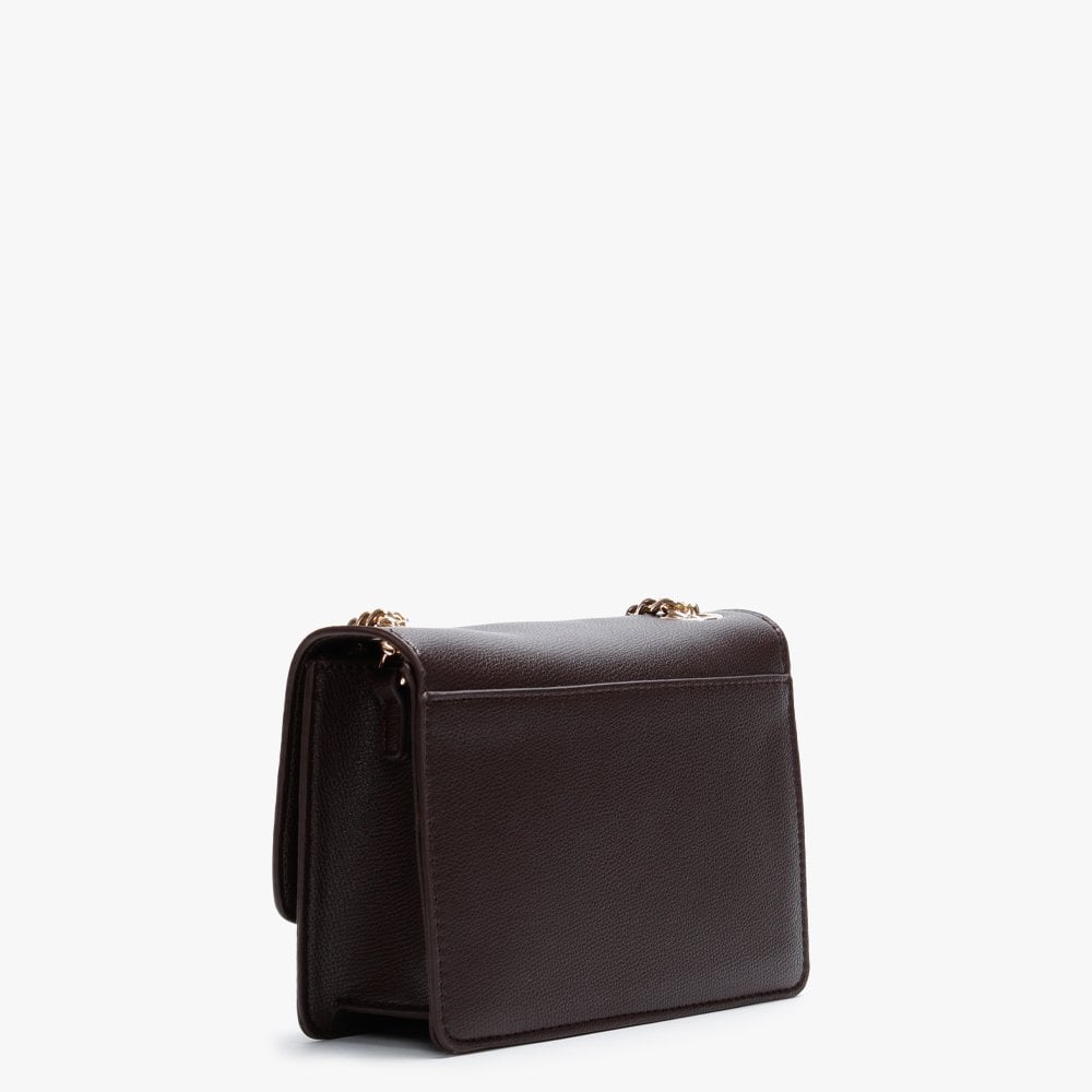 Sax Brown Pebbled Cross-Body Bag