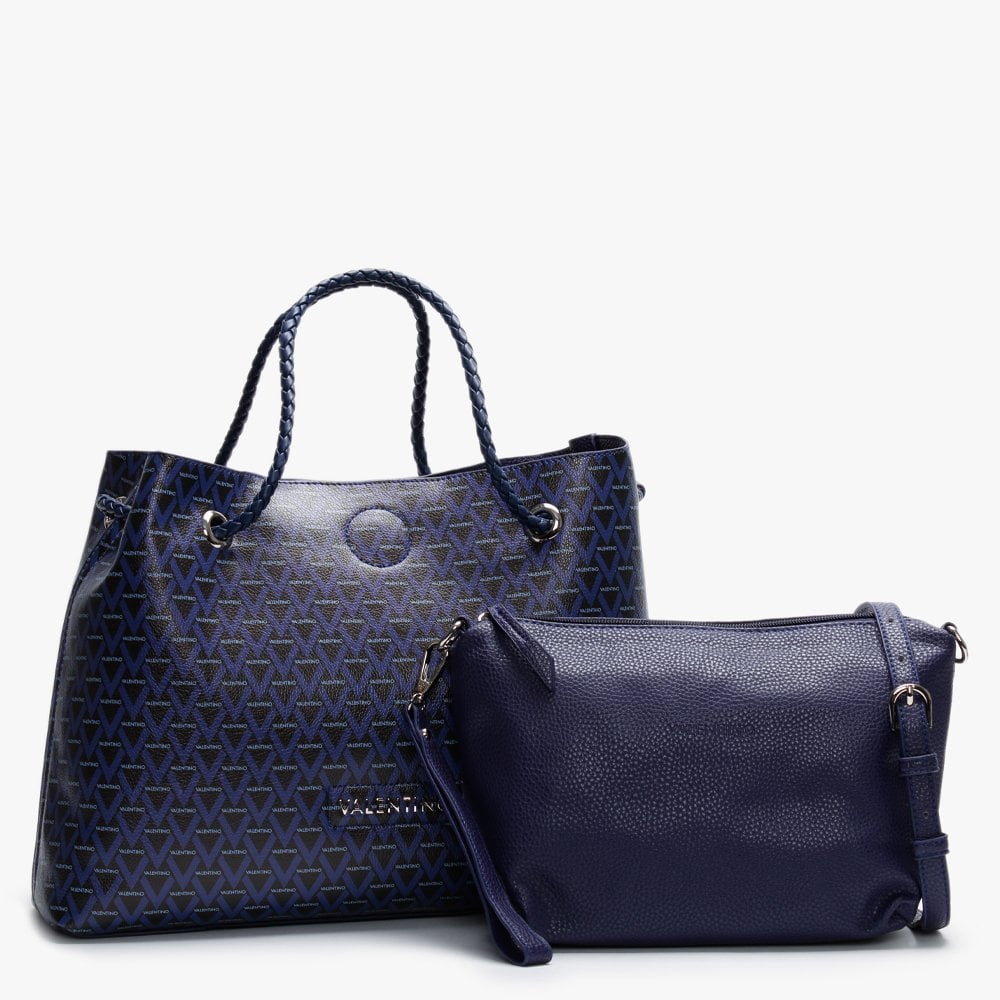 Corsair Blue Repeat Logo Reversible Shopper Bag