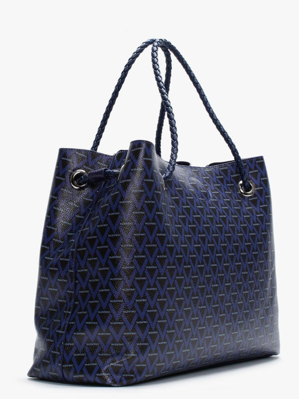 Corsair Blue Repeat Logo Reversible Shopper Bag