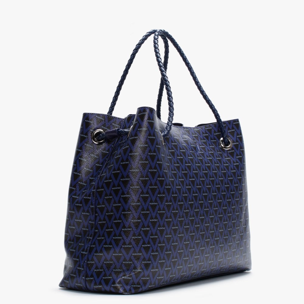 Corsair Blue Repeat Logo Reversible Shopper Bag