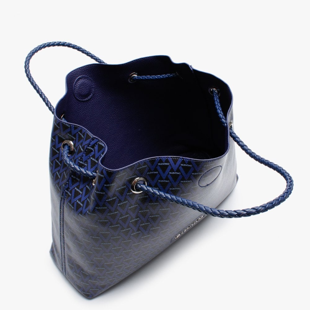 Corsair Blue Repeat Logo Reversible Shopper Bag