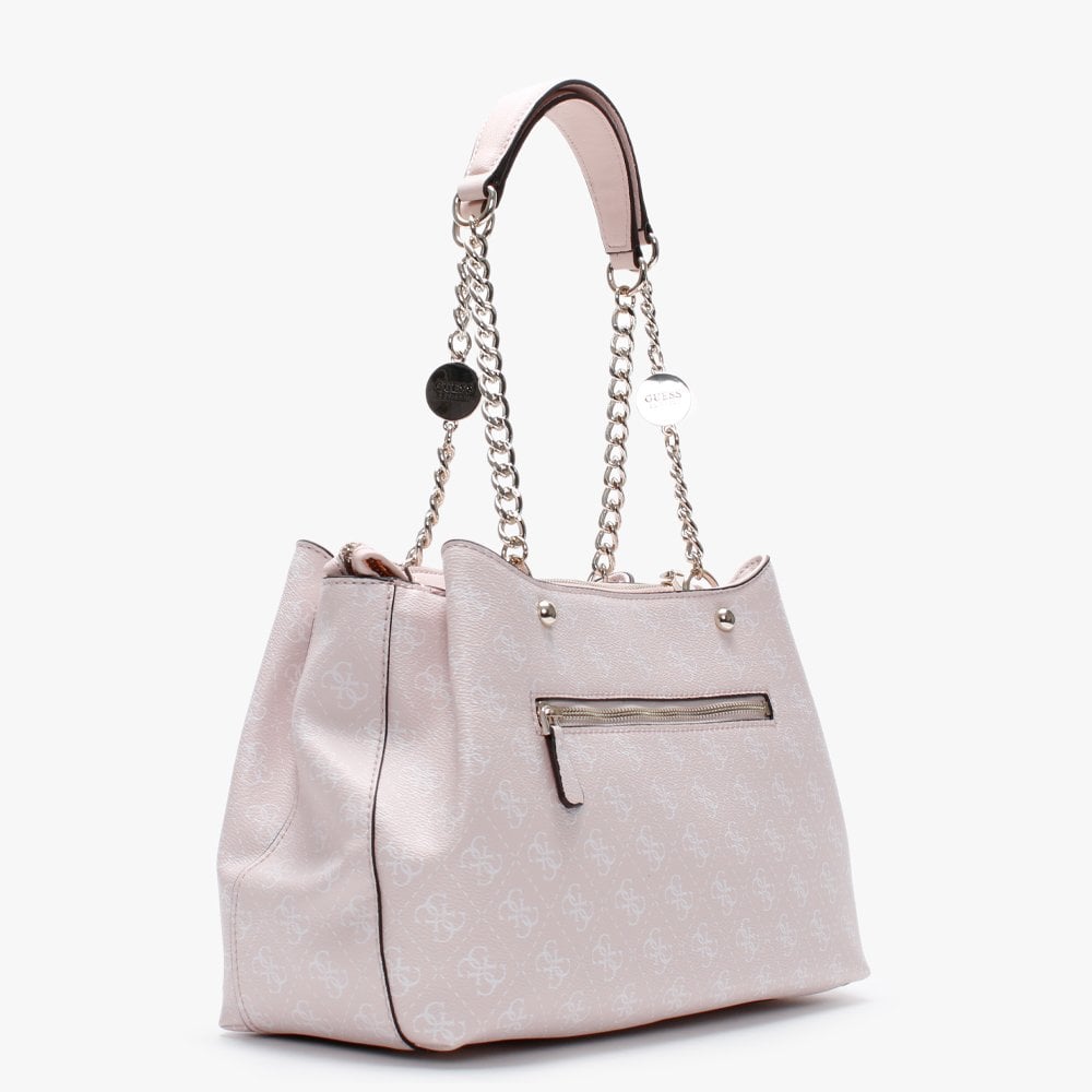 Lorenna Girlfriend Pink Repeat Logo Shoulder Bag