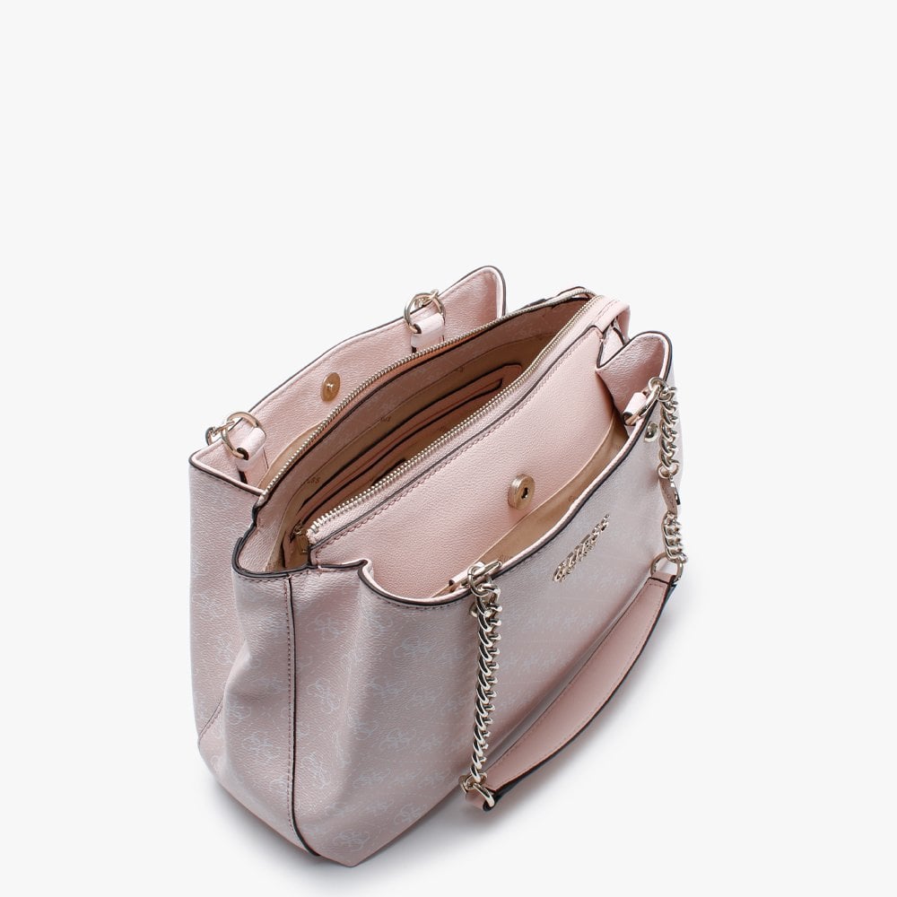 Lorenna Girlfriend Pink Repeat Logo Shoulder Bag