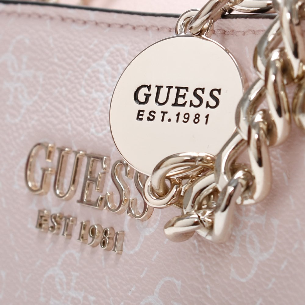 Lorenna Girlfriend Pink Repeat Logo Shoulder Bag