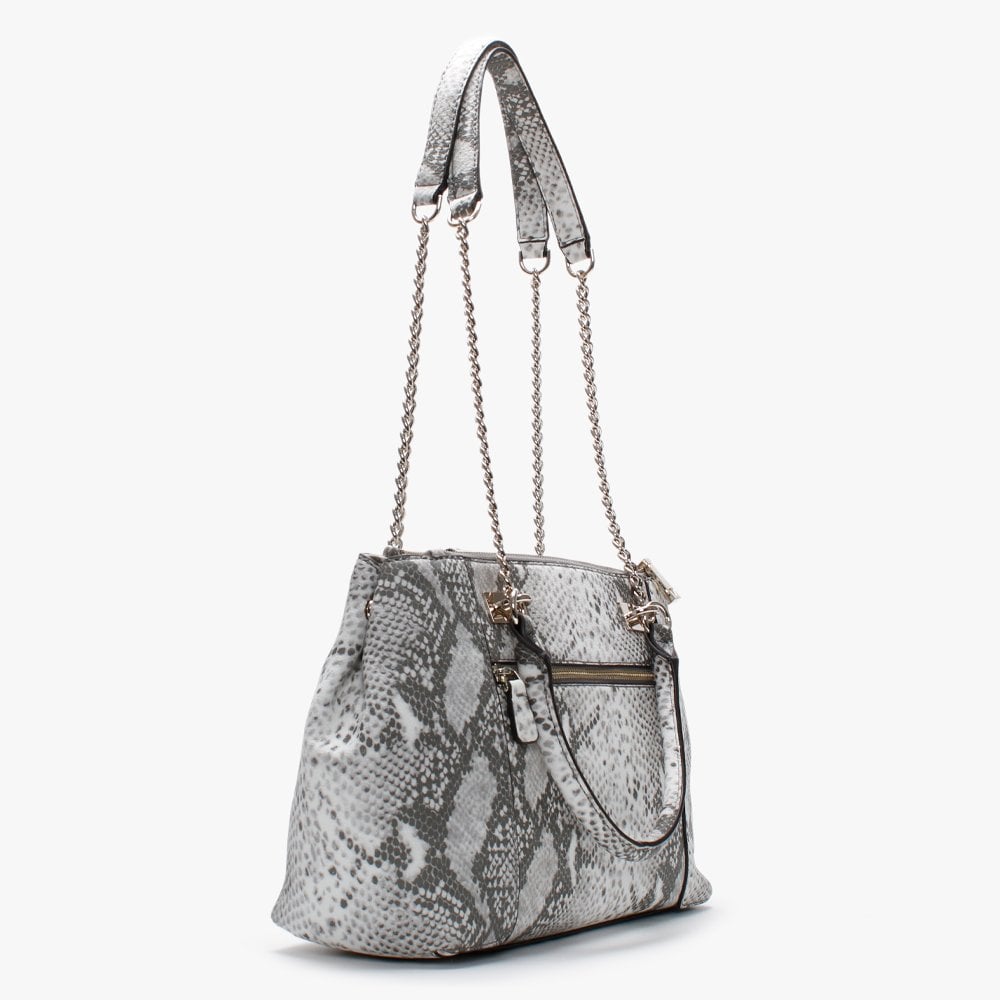 Holly Status Grey Reptile Carryall Shoulder Bag
