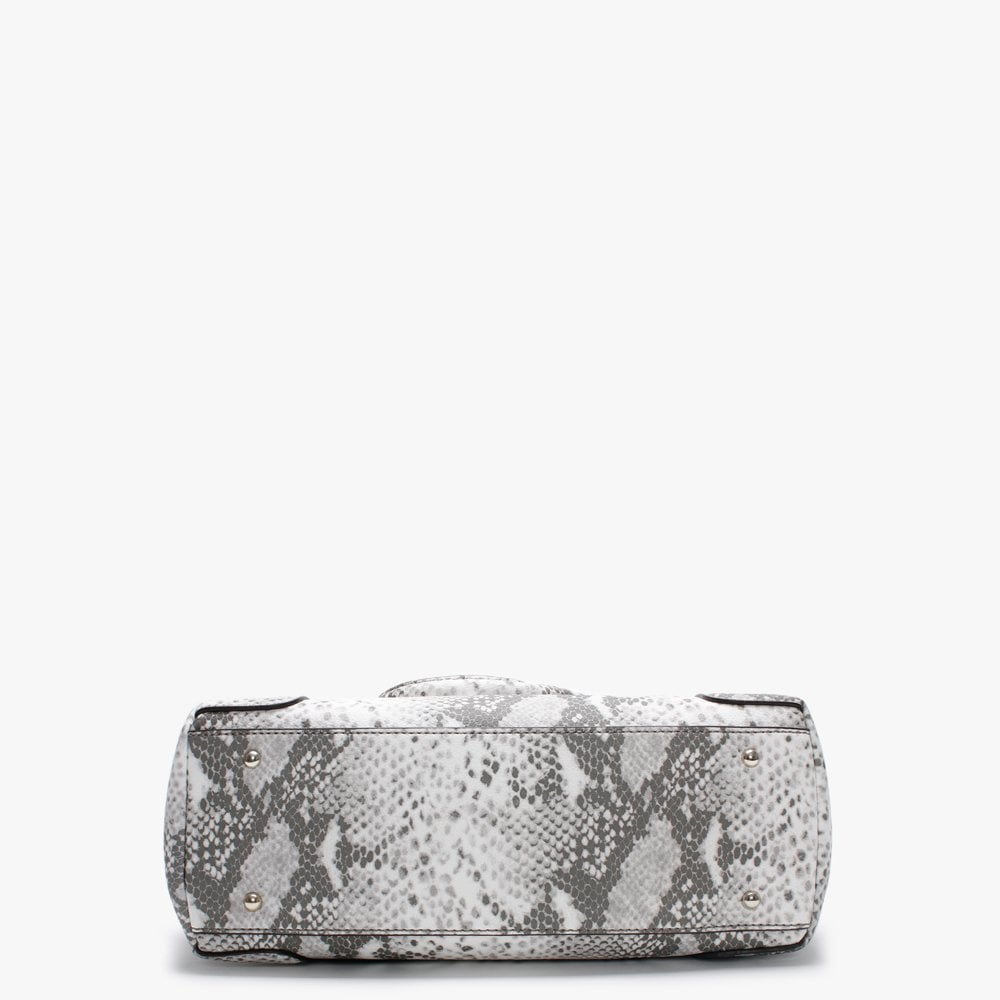 Holly Status Grey Reptile Carryall Shoulder Bag