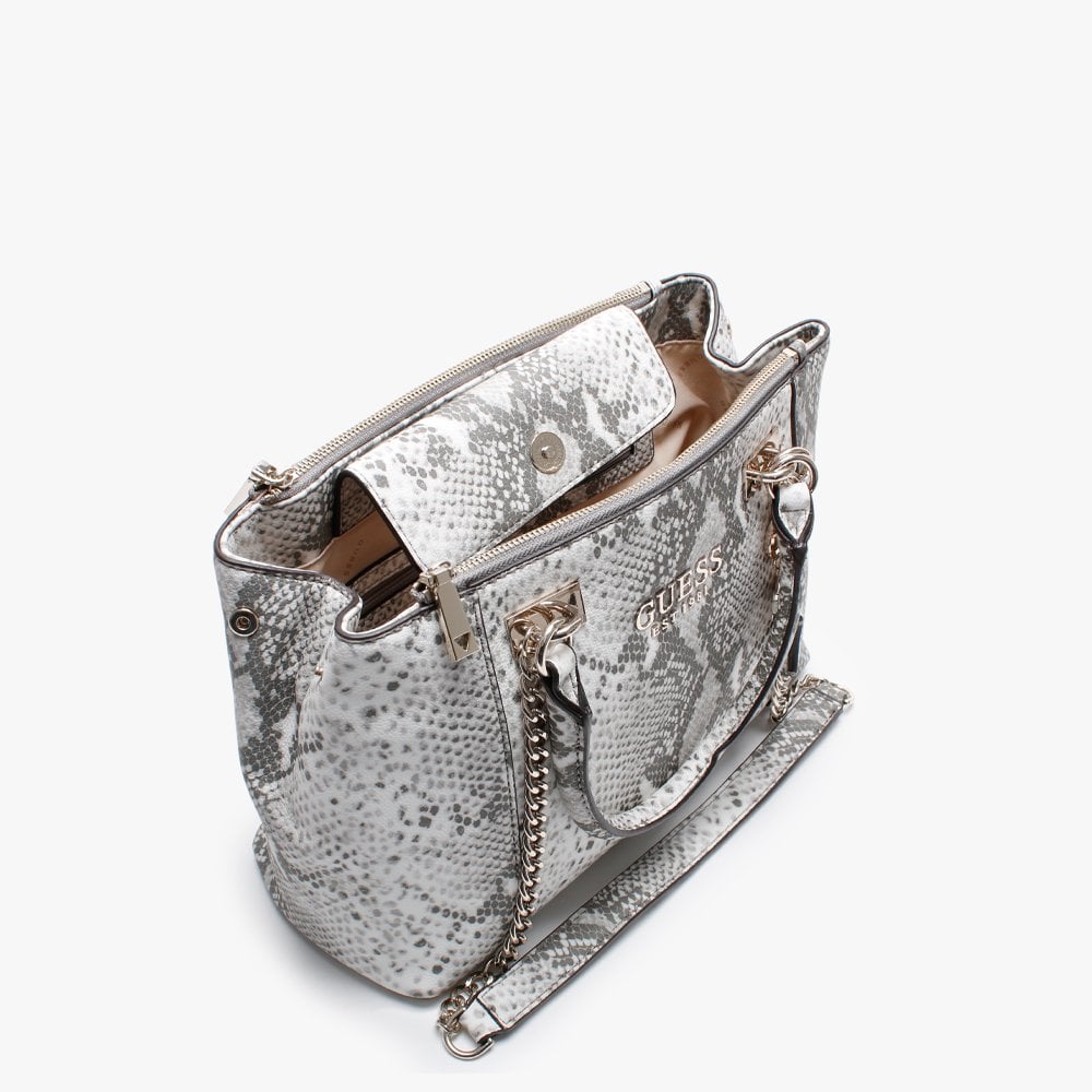Holly Status Grey Reptile Carryall Shoulder Bag