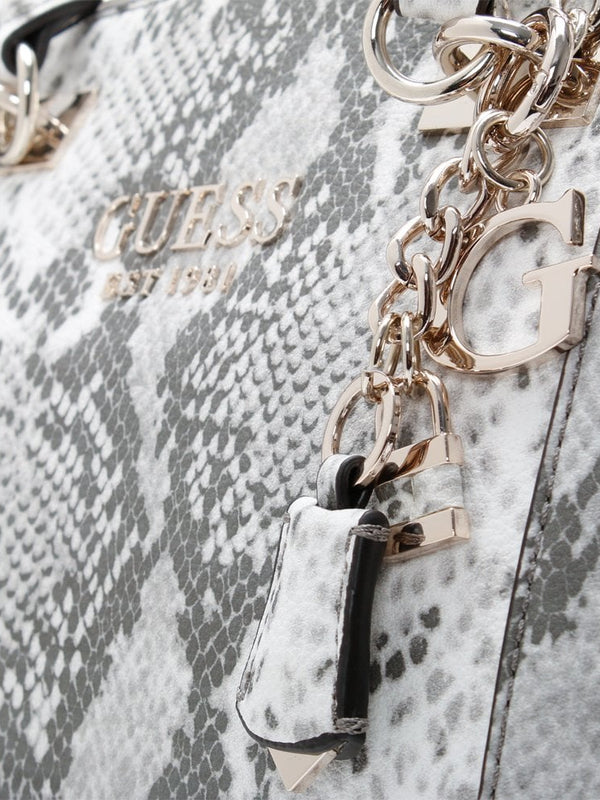 Holly Status Grey Reptile Carryall Shoulder Bag