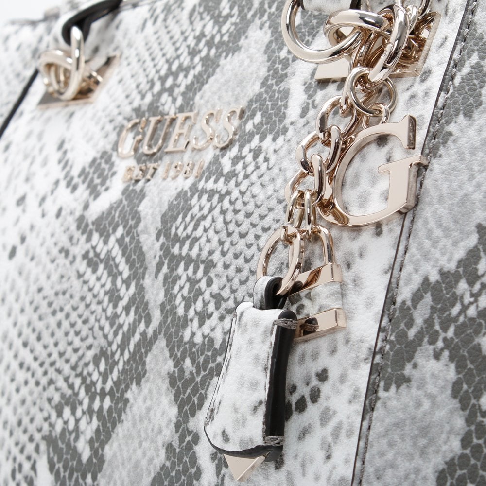 Holly Status Grey Reptile Carryall Shoulder Bag