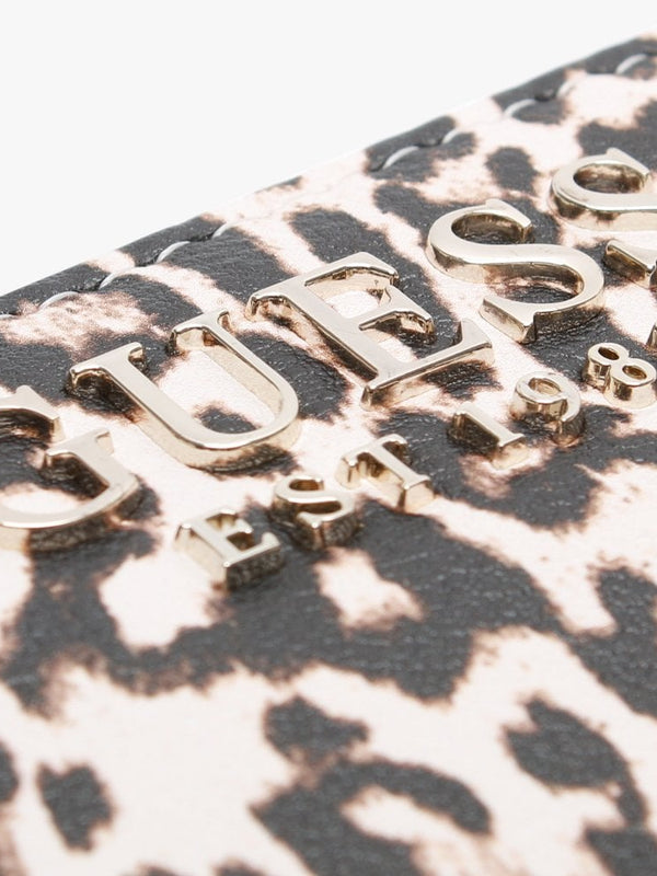 Lorenna Leopard Zip Around Wristlet Wallet