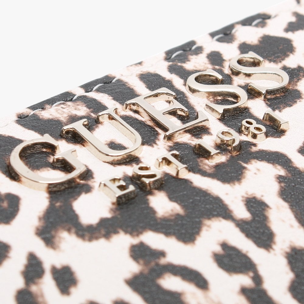 Lorenna Leopard Zip Around Wristlet Wallet