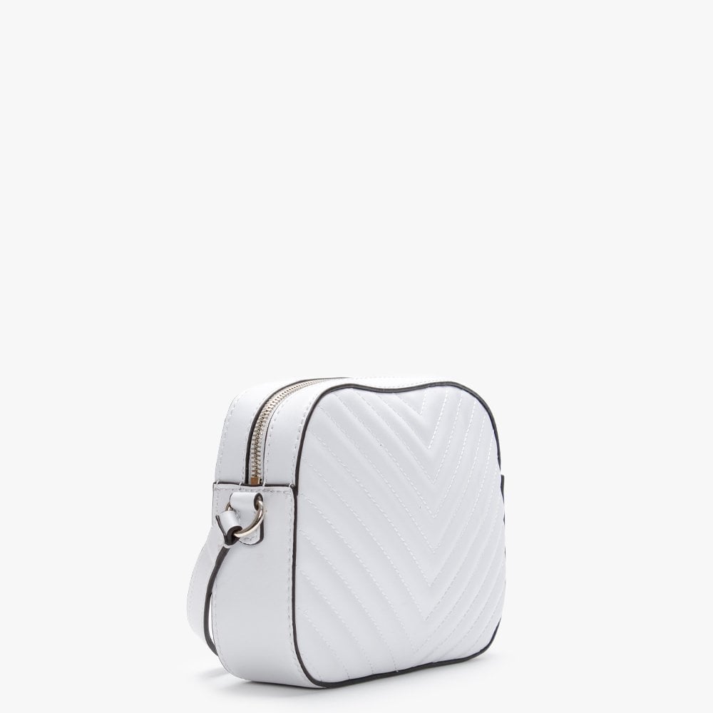 Kamryn White Quilted Shoulder Bag