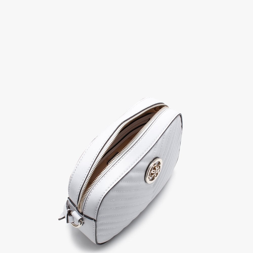 Kamryn White Quilted Shoulder Bag