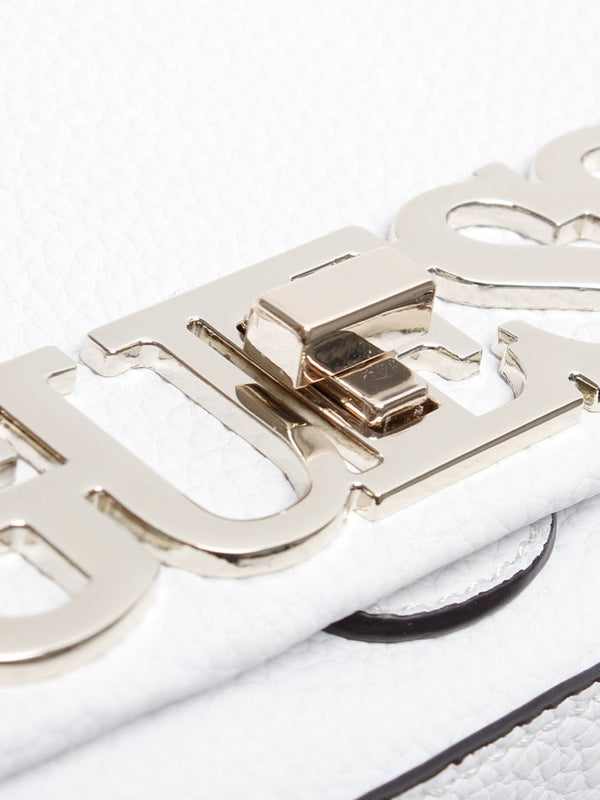 Mini Uptown Chic Flap White Cross-Body Bag