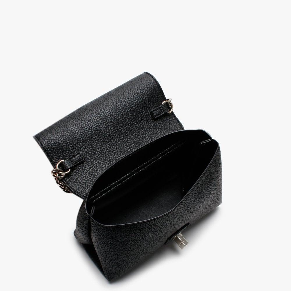 Mini Uptown Chic Flap Black Cross-Body Bag