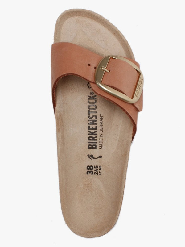 Madrid Big Buckle Brandy Mules