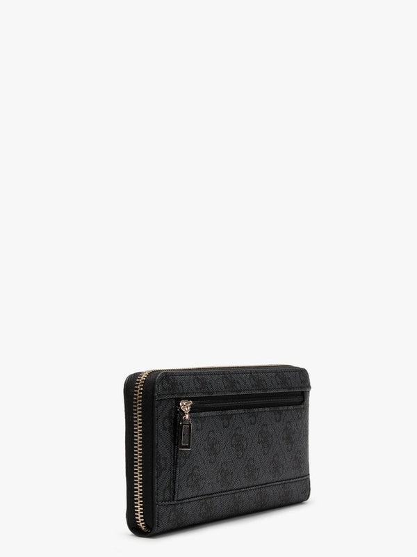 Open Road Repeat Logo Zip Around Grey Wristlet Wallet
