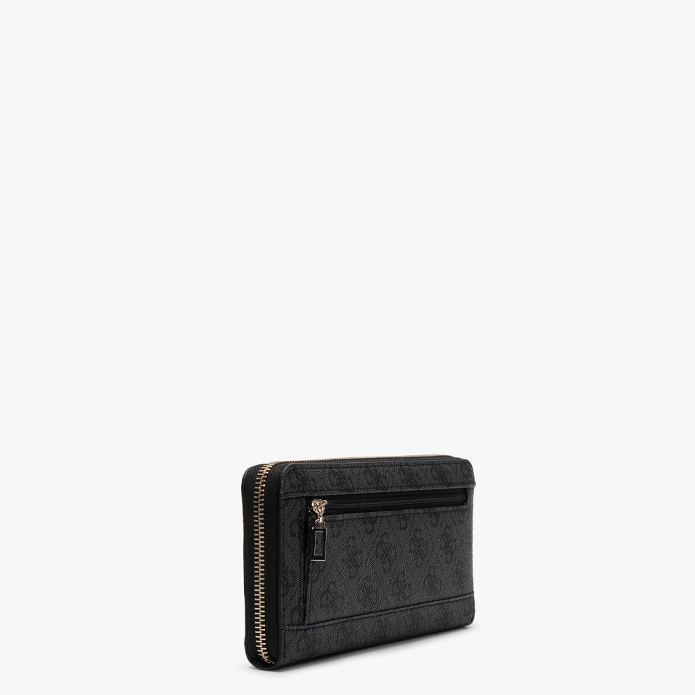 Open Road Repeat Logo Zip Around Grey Wristlet Wallet