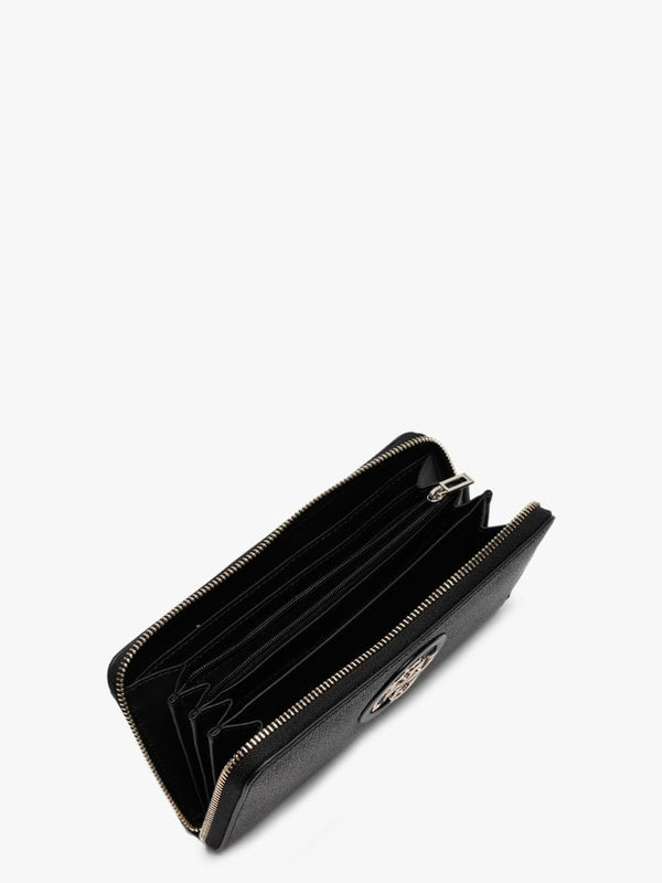 Open Road Repeat Logo Zip Around Grey Wristlet Wallet
