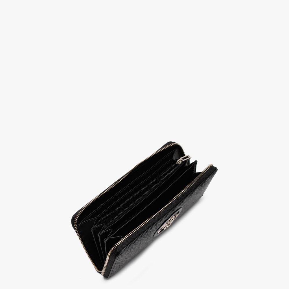 Open Road Repeat Logo Zip Around Grey Wristlet Wallet