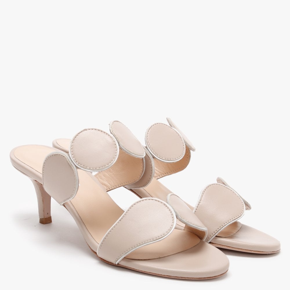 Pollie Nude Leather Heeled Sandals