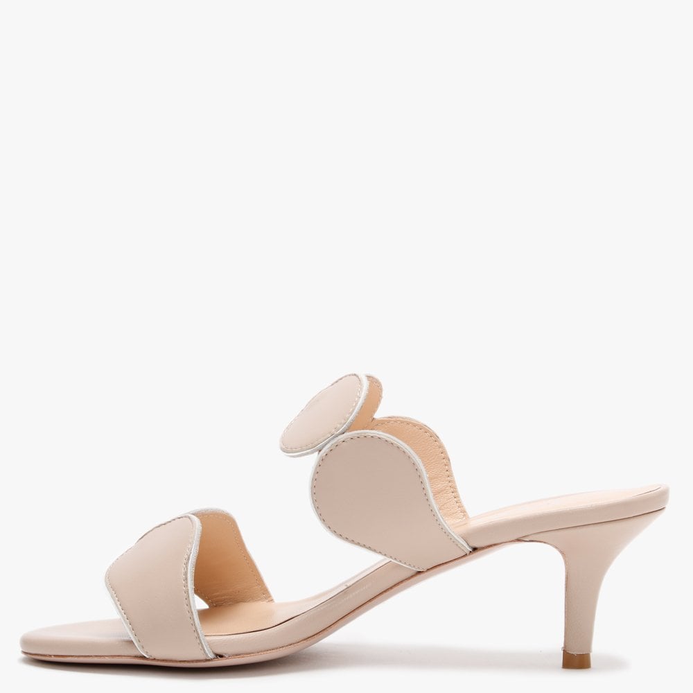 Pollie Nude Leather Heeled Sandals
