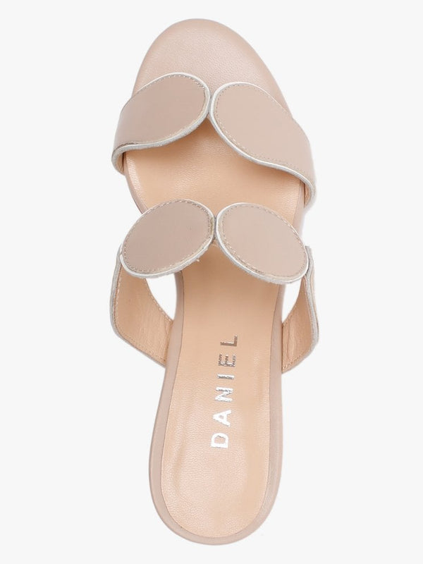 Pollie Nude Leather Heeled Sandals