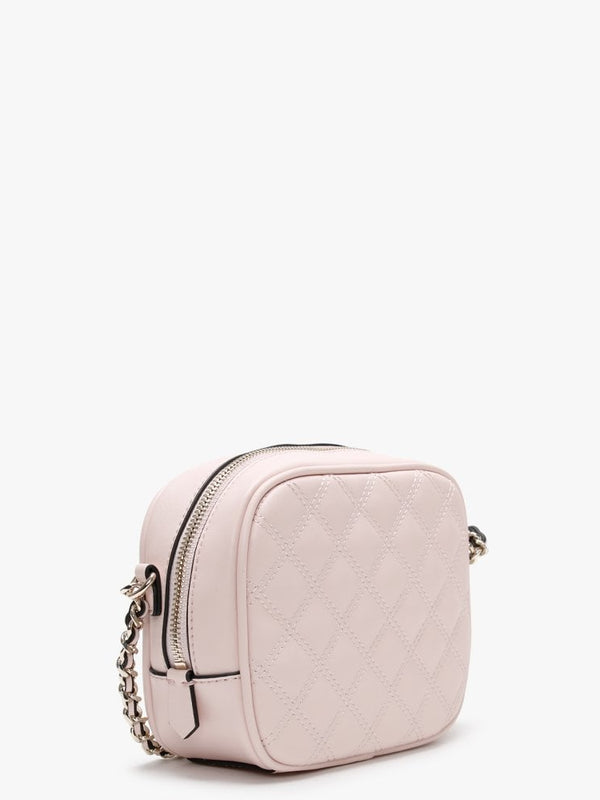 Mini Pink Quilted Camera Bag