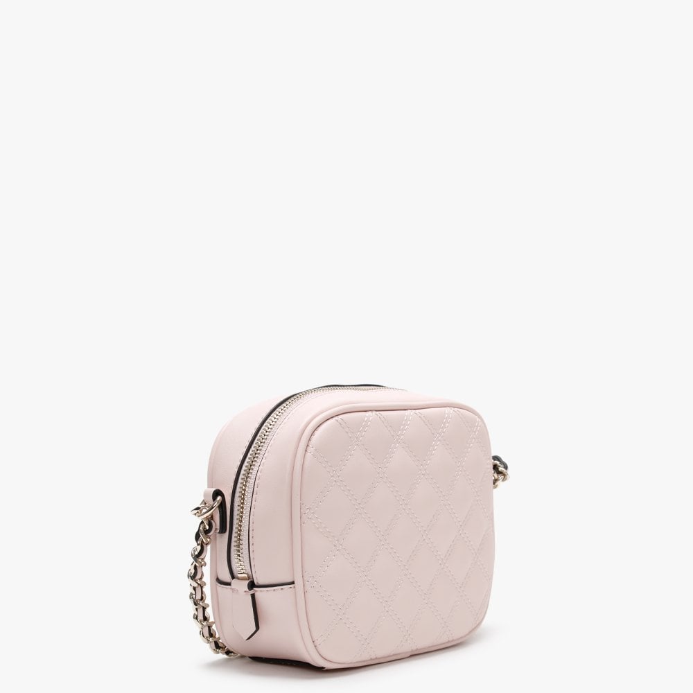 Mini Pink Quilted Camera Bag