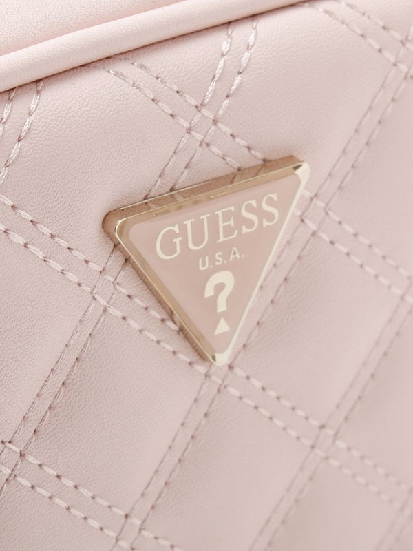 Mini Pink Quilted Camera Bag