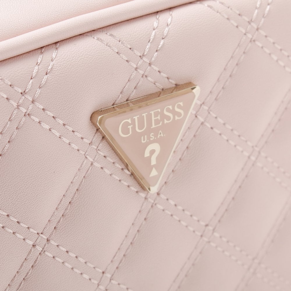 Mini Pink Quilted Camera Bag