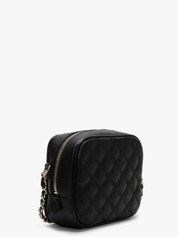 Mini Black Quilted Camera Bag