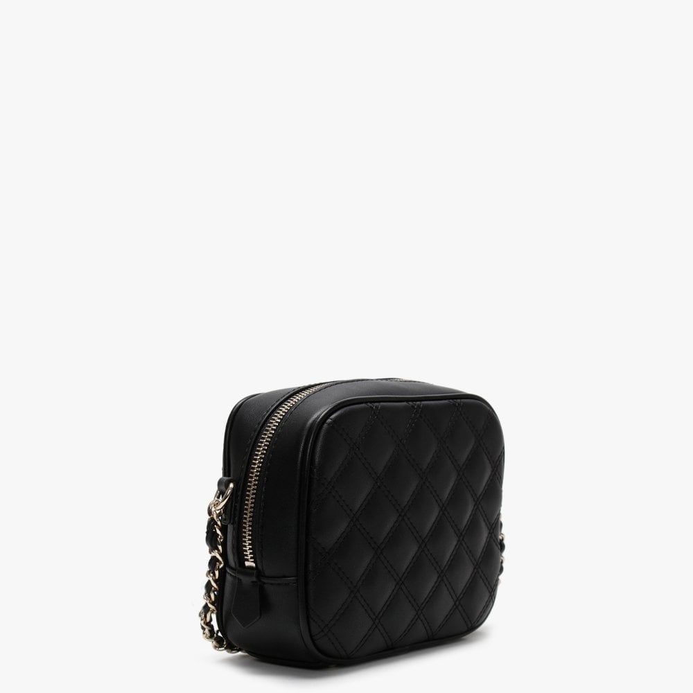 Mini Black Quilted Camera Bag