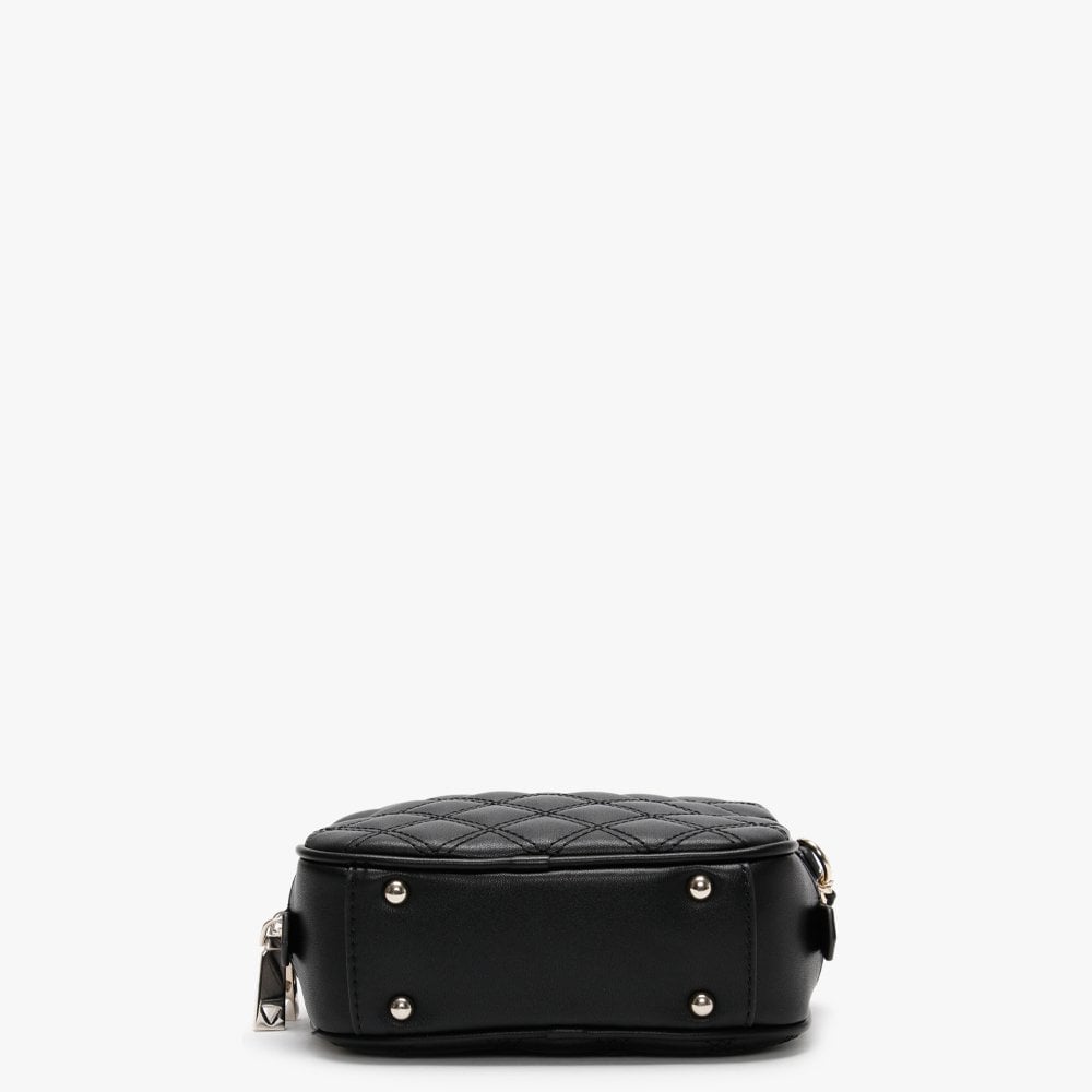 Mini Black Quilted Camera Bag