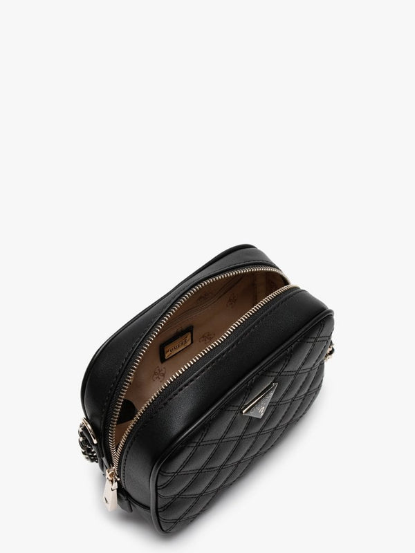 Mini Black Quilted Camera Bag
