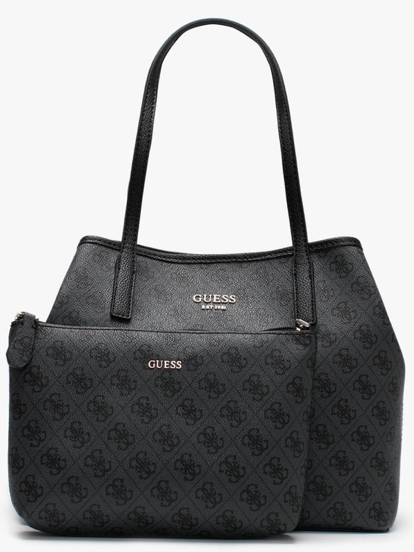 Vikky Repeat Logo Grey Slouchy Tote Bag