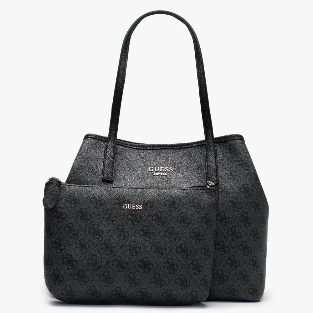 Vikky Repeat Logo Grey Slouchy Tote Bag