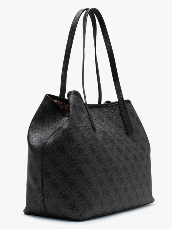 Vikky Repeat Logo Grey Slouchy Tote Bag