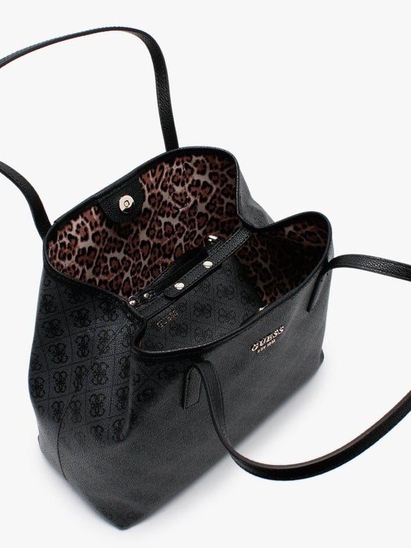Vikky Repeat Logo Grey Slouchy Tote Bag