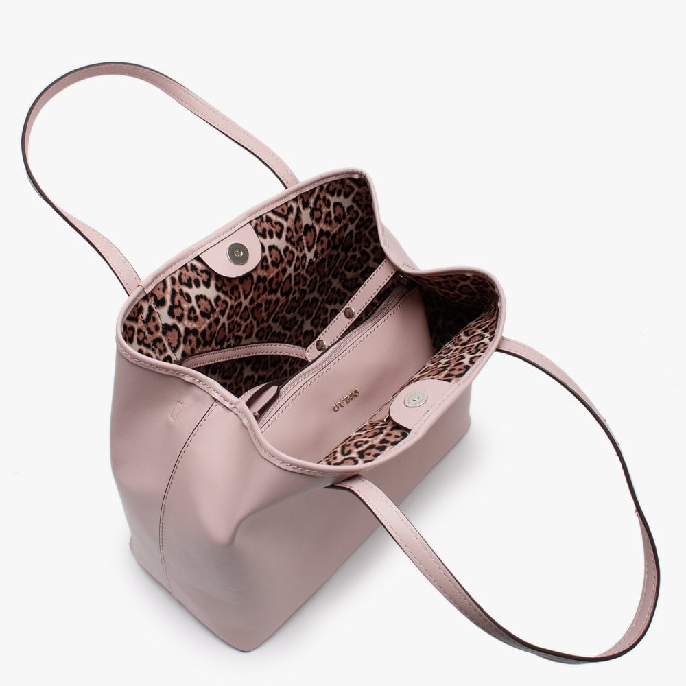 Vikky Smooth Pink Slouchy Tote Bag